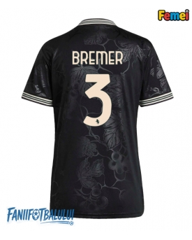 Juventus Gleison Bremer #3 Tricou Fotbal Replică 2025-26 Femei Treilea